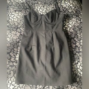 Princess Polly Black Novella Mini Dress